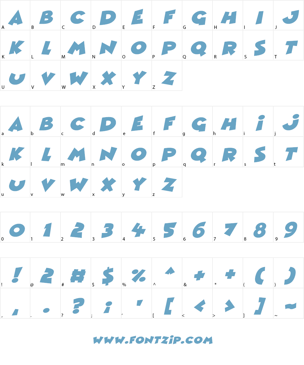 Comic Queens Font Character